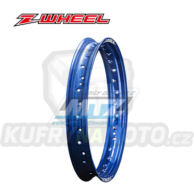 Ráfek motocyklový - rozměr 2,15x19&quot; 36H (předvrtaný / 36 otvorů) ZETA Z-WHEEL W01-74412 - modrý (zadní)