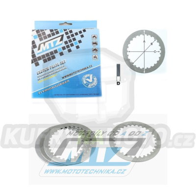 Lamely spojkové plechové (meziplechy) MTZ 885-P039-4 - Suzuki RM80 + RM85 + DR125S + DR125SE