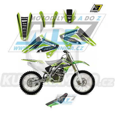 Polepy s potahem sedla (sada polepů a potah sedla Dream) - Kawasaki KXF250 / 04-05 - typ polepů Dream4