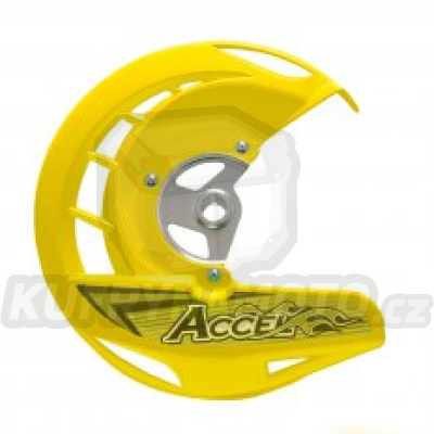 ACCEL kryt kotouče brzdové přední SUZUKI RMZ 250 '07-'16, RMZ450 '05-'16 barva žlutá