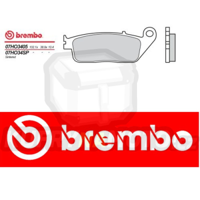 Brzdové destičky Brembo YAMAHA MT-01 1700 r.v. Od 07 -  Originál směs Zadní