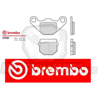 Brzdové destičky Brembo UMV BETHERE 50 r.v. Od 99 -  směs S T Přední