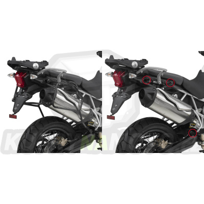 Montážní sada držák – nosič kufru bočních Givi Triumph Tiger 800 XC 2011 – 2017 G1312- PLR 6409