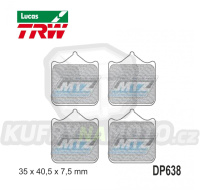 Destičky brzdové DP638-LUSV TRW Lucas MCB721SV - směs Sinter Road
