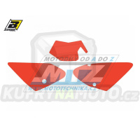 Polepy číslových tabulek (vystřižené) - GasGas EC125+EC250+EC300 + FSR450 / 03-06 - barva červená