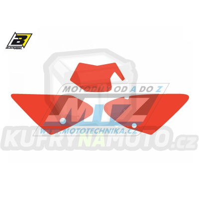 Polepy číslových tabulek (vystřižené) - GasGas EC125+EC250+EC300 + FSR450 / 03-06 - barva červená