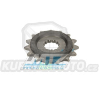 Kolečko řetězové (pastorek) 0565-15zubů s gumou - Yamaha YZ250+YZF450+YZF400+YZF426 + WRF400+WRF426+WRF450 + TDR250+TRZ250+TT500+XT500 + MT03-YZF-R3+YZF-R25 + YFZ450+YFM660R Raptor + Kawasaki ER6F+ER6N+W800+Z650 + KLE650 Versys+EX650 Ninja + Suzuki S
