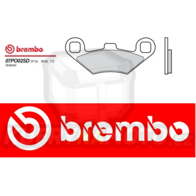 Brzdové destičky Brembo POLARIS Trail Boss 2x4, 4x4 250 r.v. Od 91 - 92 směs SD Přední