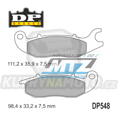Destičky brzdové DP Brakes DP548 - směs Premium OEM Sinter