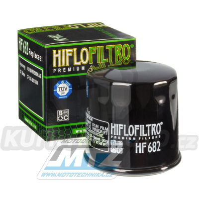 Filtr olejový HF682 (HifloFiltro) - Benelli TRK702 / 23-24 + CF Moto 510+530+X5+X6 + Goes 450+520+525+625+725 + Voge 500+525 + Hyosung TE450 + Quadzilla+New Force+Hunter+Linhai+Apache + Journeyman Gladiator + taiwanské a čínské čtyřkolky