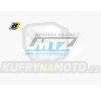 Polepy číslových tabulek (vystřižené) - Husqvarna WR125+WR250 / 05 - barva bílá