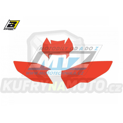 Polepy číslových tabulek (vystřižené) - Husaberg FE+TE / 13-14 - barva červená