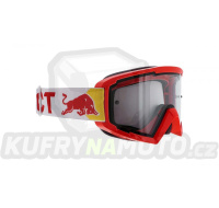 Motokrosové brýle RED BULL SPECT MX WHIP červené s čirým sklem 008