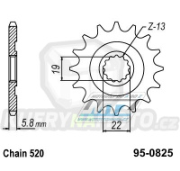 Kolečko řetězové (pastorek) 0825-12zubů MTZ - Husqvarna Husqvarna TC250+TE250+TXC250 + TE310