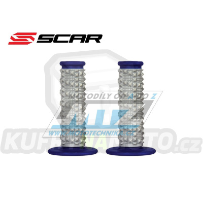 Rukojeti/Gripy Scar X2R Grips Dual Compound - modré