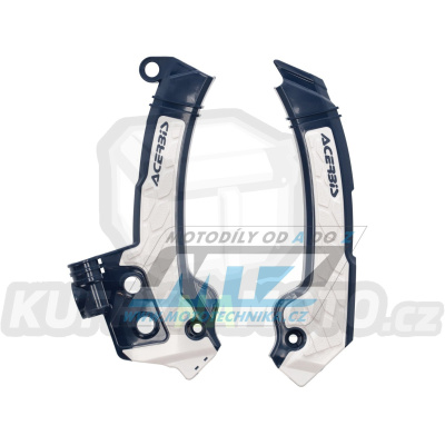 Kryty rámu Husqvarna TC125+TC250 + FC250+FC350+FC450 / 23-24 + TE+FE / 24 - barva modro-bílá