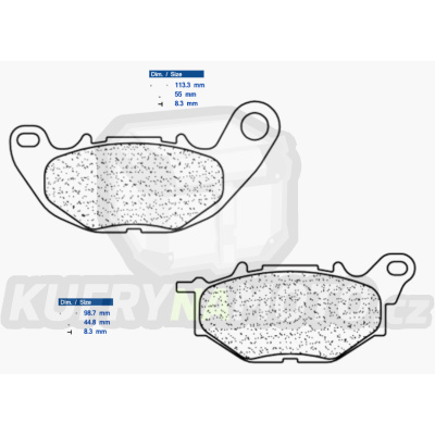 Brzdové destičky CL BRAKES 3114 MSC