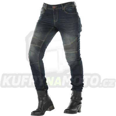 Dámské kevlarové moto kalhoty OVERLAP IMOLA JEANS dirt