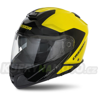 přilba Velocity ST 2.1, CASSIDA (žlutá fluo/černá, plexi s přípravou pro Pinlock)