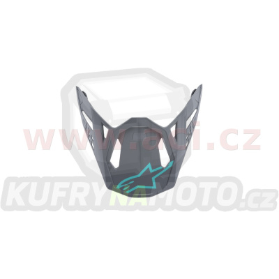 kšilt pro přilby SUPERTECH S-M8 RADIUM, ALPINESTARS (šedá/tyrkysová matná)