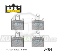 Destičky brzdové DP964-RDP DP Brakes - směs RDP X-RACE Titanium