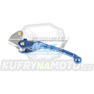 Páčka spojky FLEX (výklopná) Kawasaki KX65+KX80+KX85 + KX125+KX250+KX500 + KXF250 + Suzuki RMZ250+RMZ450+RMX450Z - barva modrá