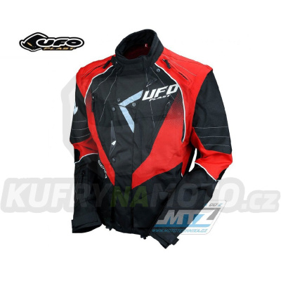 Bunda enduro UFO Sierra - černo-červená - velikost L
