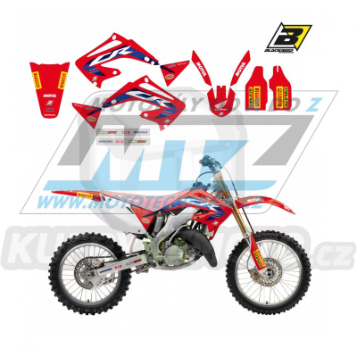 Polepy na motocykl (sada polepů Graphics) Honda CR125+CR250 / 02-07 - typ polepů Replica Team HRC