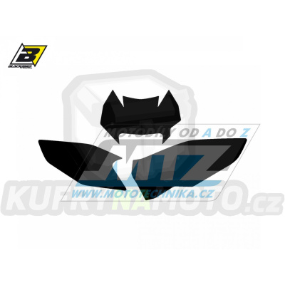 Polepy číslových tabulek (vystřižené) - Husqvarna FE+TE / 14 - barva černá