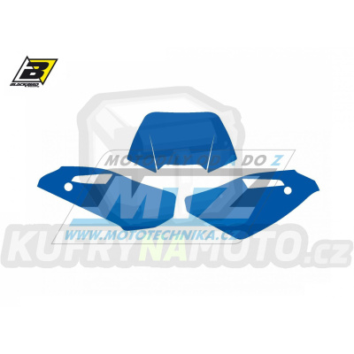 Polepy číslových tabulek (vystřižené) - Husqvarna TE250 / 09-13 + TE450+TE510 / 09-10 + TE310 / 11-13 - barva modrá