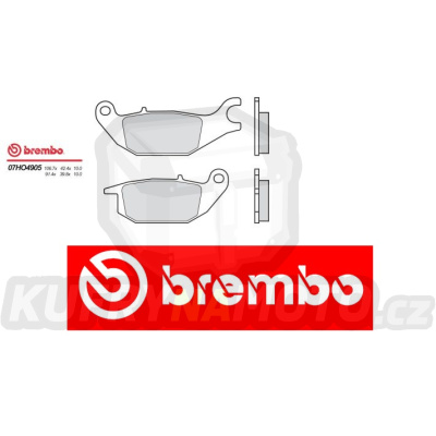 Brzdové destičky Brembo HONDA CBR R 125 r.v. Od 04 -  Originál směs Zadní