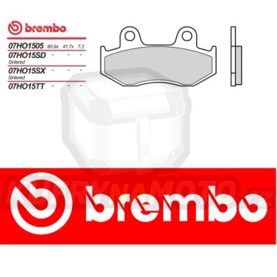 Brzdové destičky Brembo HONDA CR R 125 r.v. Od 84 - 86 směs SX Přední