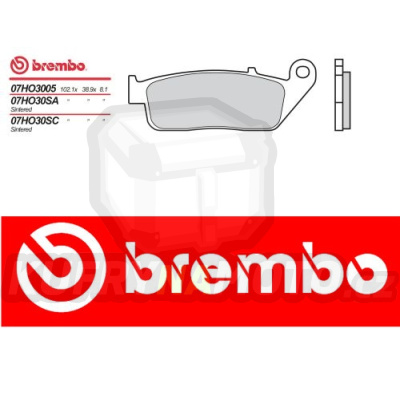 Brzdové destičky Brembo HONDA VT CD SHADOW VLX 600 r.v. Od 94 -  směs SC Přední