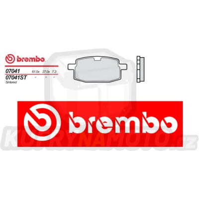 Brzdové destičky Brembo FANTIC MOTOR FLYING TIGER 50 r.v. Od 96 -  směs S T Přední