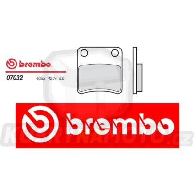 Brzdové destičky Brembo SANYANG SUPER FANCY 50 r.v. Od 98 -  směs Originál Přední