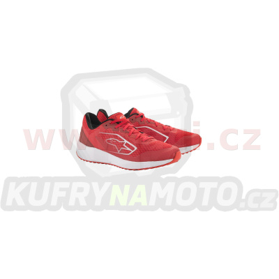 boty META ROAD SHOES, ALPINESTARS (červená/bílá) 2023