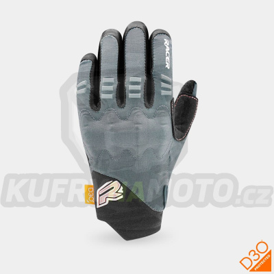 rukavice ROCK 3, RACER (černá/růžová)