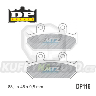 Destičky brzdové DP116-SDP DP Brakes - směs SDP Sport HH+