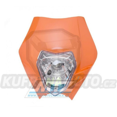 Maska přední se světlem Headlamp - oranžová