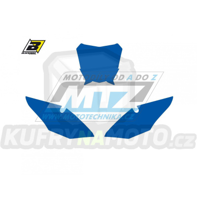 Polepy číslových tabulek (vystřižené) - Honda CRF250 / 18-21 + CRF450 / 17-20 - barva modrá