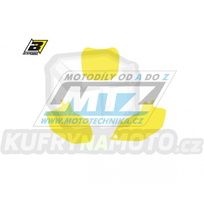 Polepy číslových tabulek (vystřižené) - Yamaha YZF250+YZF450 / 03-05 - barva žlutá