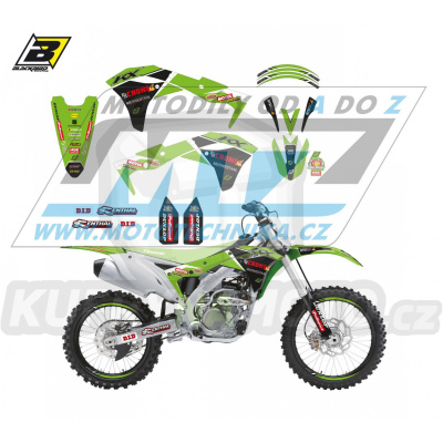 Polepy na motocykl (sada polepů Graphics) Kawasaki KXF250 / 17-20 - typ polepů Replica FH Racing Team