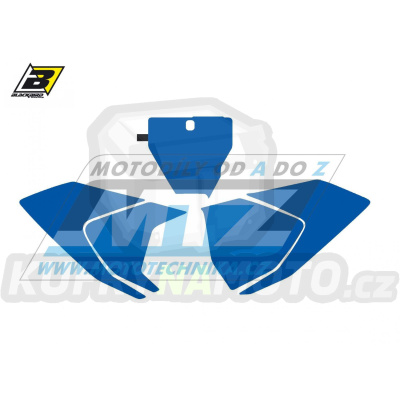 Polepy číslových tabulek (vystřižené) - Husqvarna FC+TC / 16-18 - barva modrá