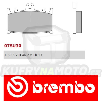 Brzdové destičky Brembo SUZUKI C INTRUDER (let caliper) 1500 r.v. Od 05 -  SP směs Zadní