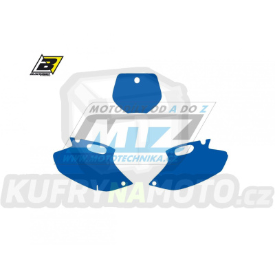Polepy číslových tabulek (vystřižené) - Yamaha YZF400 / 98-99 - barva modrá