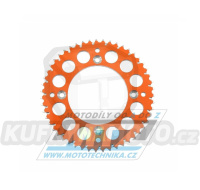 Rozeta řetězová (převodník) Dural 0895-51zubů ESJOT 51-15203-51SO - barva oranžová - KTM 85SX / 03-24 + 105SX+XC85+XC105 + Husqvarna TC85 / 14-24 + Gas-Gas MC85