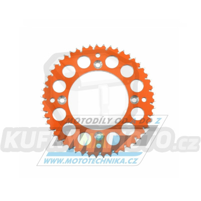 Rozeta řetězová (převodník) Dural 0895-51zubů ESJOT 51-15203-51SO - barva oranžová - KTM 85SX / 03-24 + 105SX+XC85+XC105 + Husqvarna TC85 / 14-24 + Gas-Gas MC85