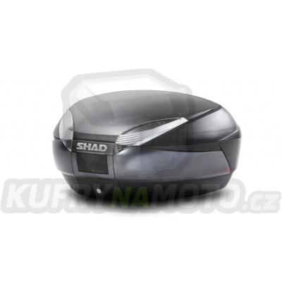 Vrchní kufr na motorku SHAD SH48 Tmavě šedý se zámkem PREMIUM SMART