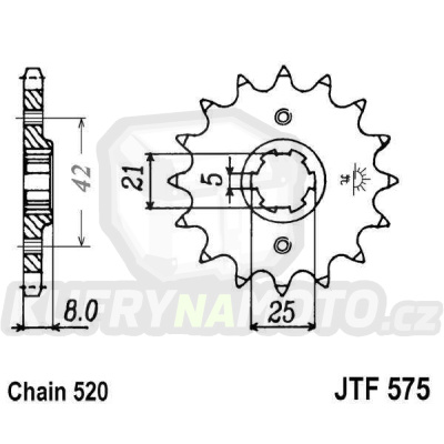 Řetězové kolečko JT JTF 575-15 15 zubů, 520