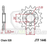 Řetězové kolečko JT JTF 1446-13 13 zubů